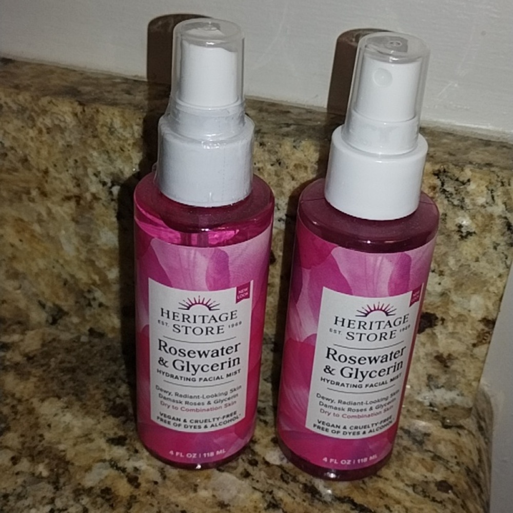 2 x 4oz Rosewater Facial Mist